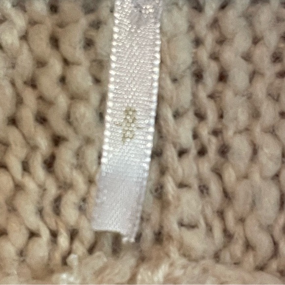 Free People far away cable Cream Button-Up Cardigan w/ collar - Picture 7 of 7